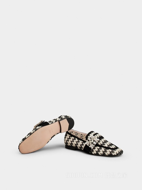 Mini Broche Vivier 钻扣拉菲草乐福鞋 彩色