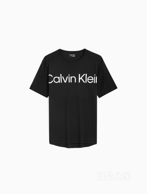 Calvin Klein 23春季新款男士时尚大LOGO印花跑步透气短袖T恤4MS3K102