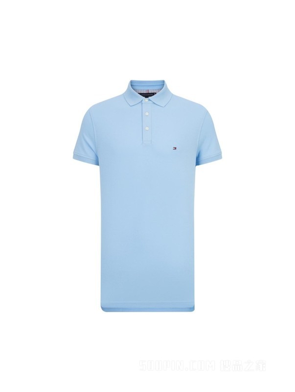 23新款春夏男装休闲简约绣标透气翻领修身短袖POLO衫32347