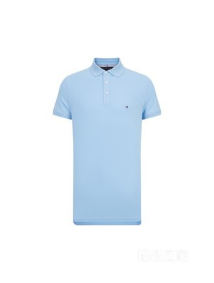 23新款春夏男装休闲简约绣标透气翻领修身短袖POLO衫32347