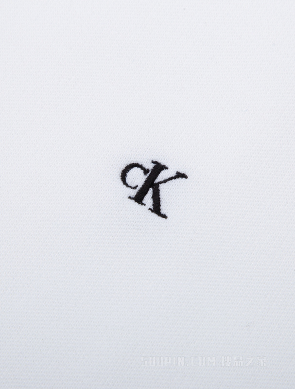 Calvin Klein 23春季新款男士简约字母刺绣撞色翻领短袖POLO衫J322670