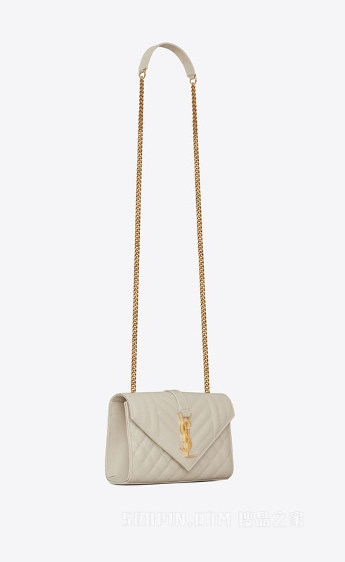 Envelope MIX MATELASSÉ粒面压印皮革小号信封包