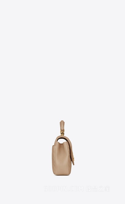 COLLEGE绗缝皮革中号手袋
