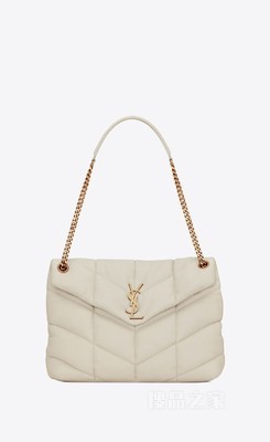 PUFFER中号绗缝羊皮手袋