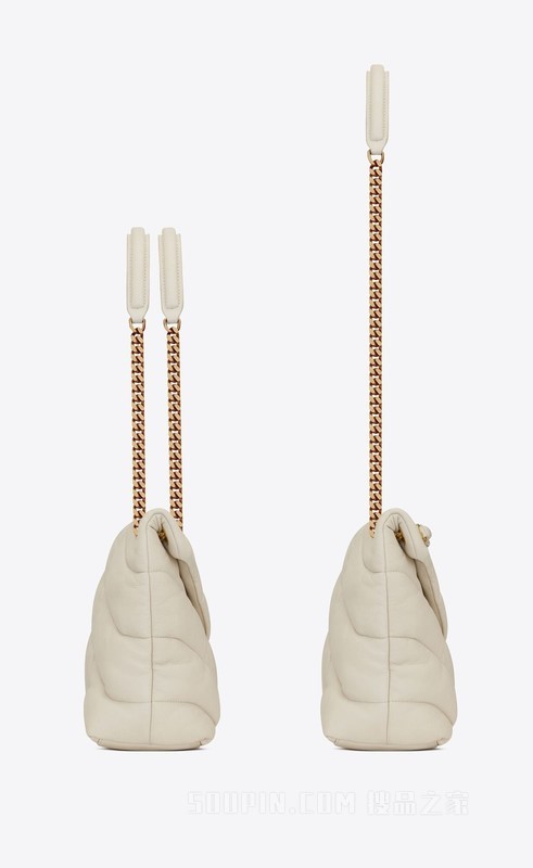 PUFFER中号绗缝羊皮手袋