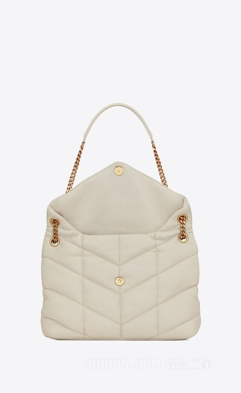 PUFFER中号绗缝羊皮手袋