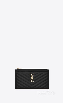 CASSANDRE SAINT LAURENT MATELASSÉ 粒纹压花皮革钱包