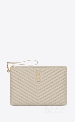 CASSANDRE SAINT LAURENT MATELASSÉ绗缝皮革平板电脑包