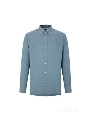 23新款春季男装纯棉牛津纺尖角扣商务休闲衬衫MW0MW30649