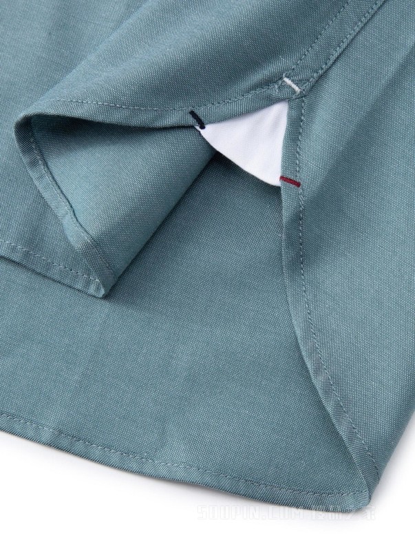 23新款春季男装纯棉牛津纺尖角扣商务休闲衬衫MW0MW30649