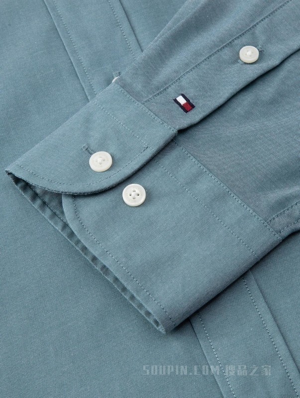 23新款春季男装纯棉牛津纺尖角扣商务休闲衬衫MW0MW30649