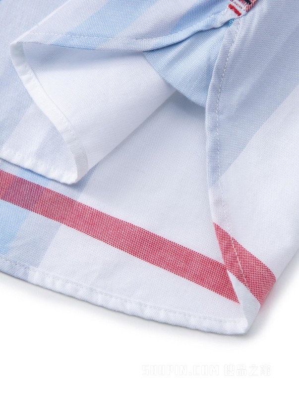 23新款春季男装纯棉牛津纺时尚拼色尖角扣休闲衬衫30626