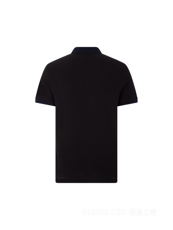 23新款春夏男装纯棉拼色旗标撞色字母翻领短袖POLO衫D4748