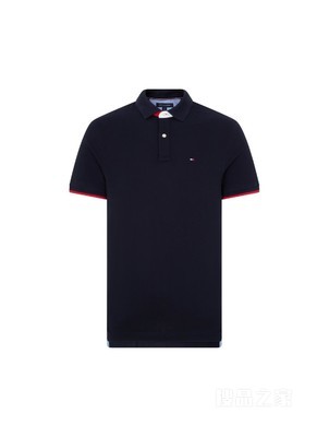 23新款春夏男装纯棉小绣标红白撞色翻领短袖POLO衫78D4758