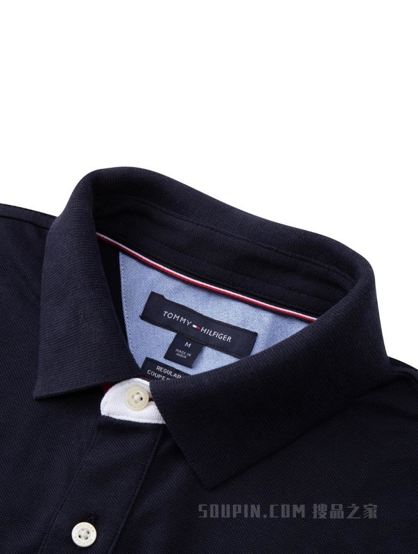 23新款春夏男装纯棉小绣标红白撞色翻领短袖POLO衫78D4758