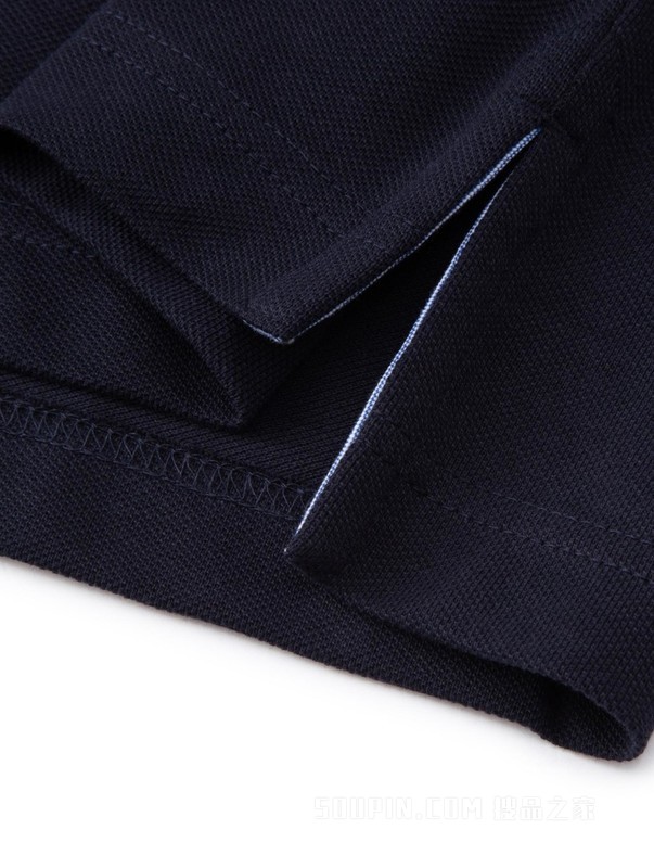 23新款春夏男装纯棉小绣标红白撞色翻领短袖POLO衫78D4758