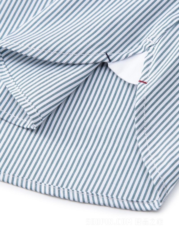 23新款春季男装纯棉牛津纺细条纹商务休闲衬衫MW0MW30650