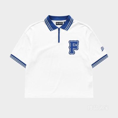 女子潮流时尚宽松针织短袖POLO
