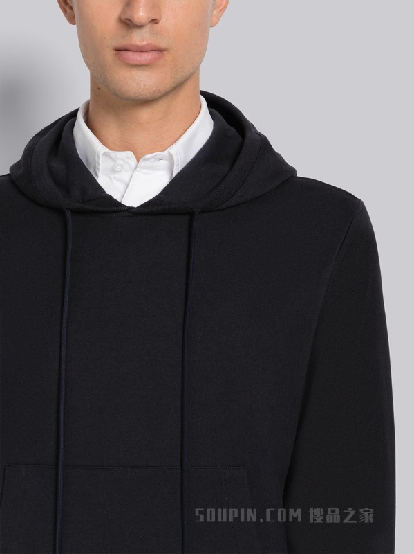 男士棉质回纹织刺绣宽松连帽衫