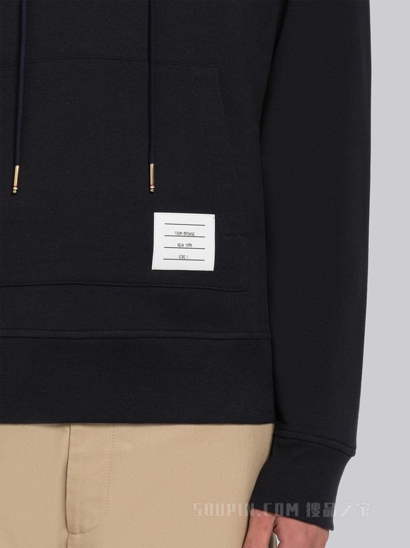 男士棉质回纹织刺绣宽松连帽衫