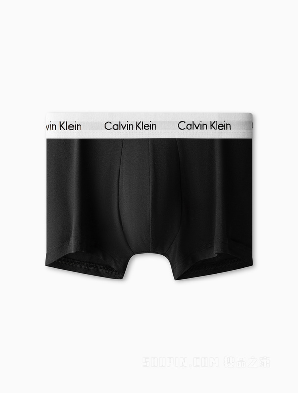 Calvin Klein 男士三条装彩色循环LOGO透气防夹臀棉质低腰平角内裤U2664