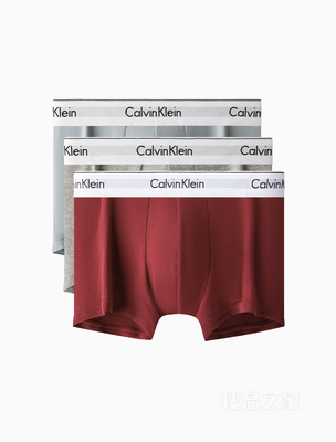 【摩登引力带】Calvin Klein 23春季男士三条装棉质防夹臀平角内裤NB2380
