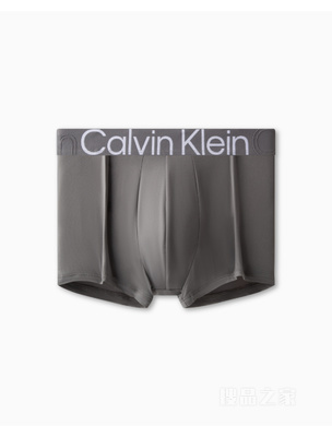 Calvin Klein 23春季男士循环LOGO腰边轻薄透气低腰防夹臀平角内裤NB3455