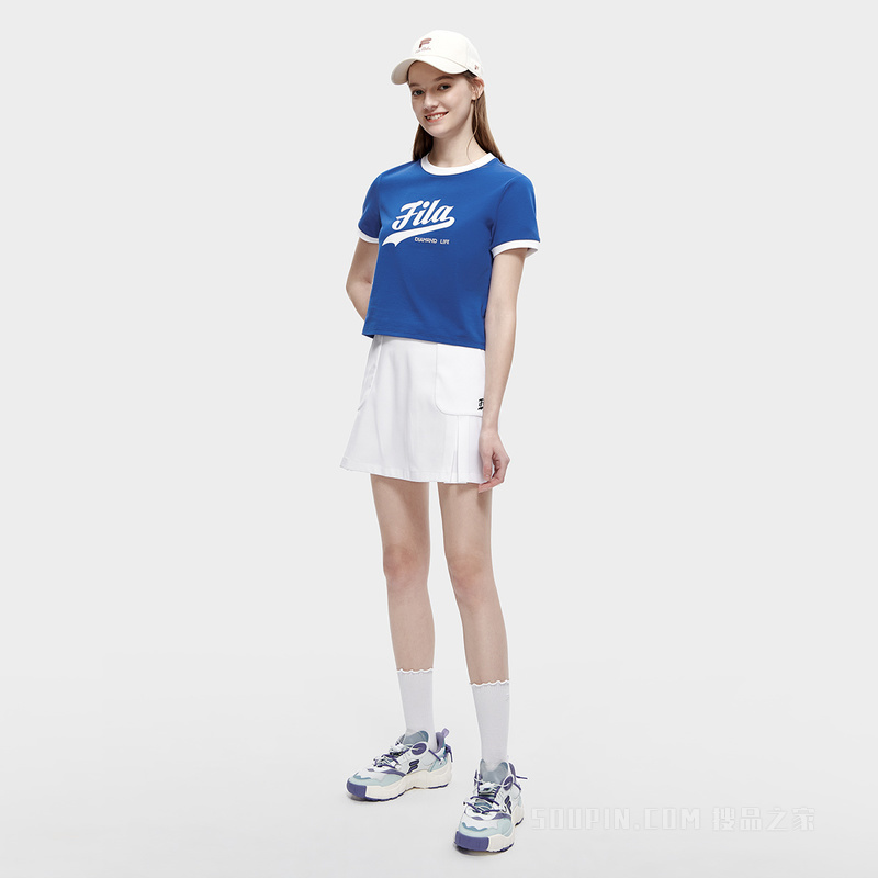 女子潮流时尚基础短袖T裇
