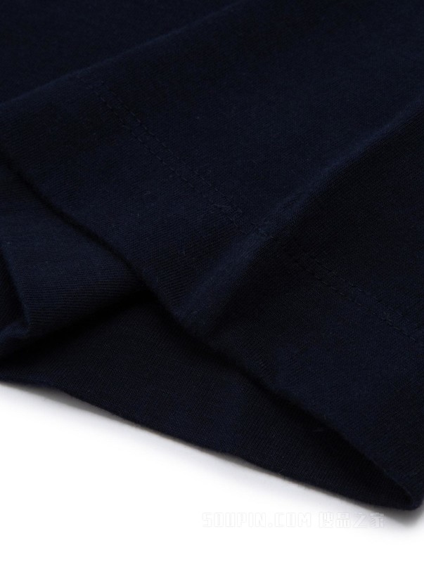 23新款春夏女装纯棉时尚拼色条纹圆领短袖连衣裙76J4035