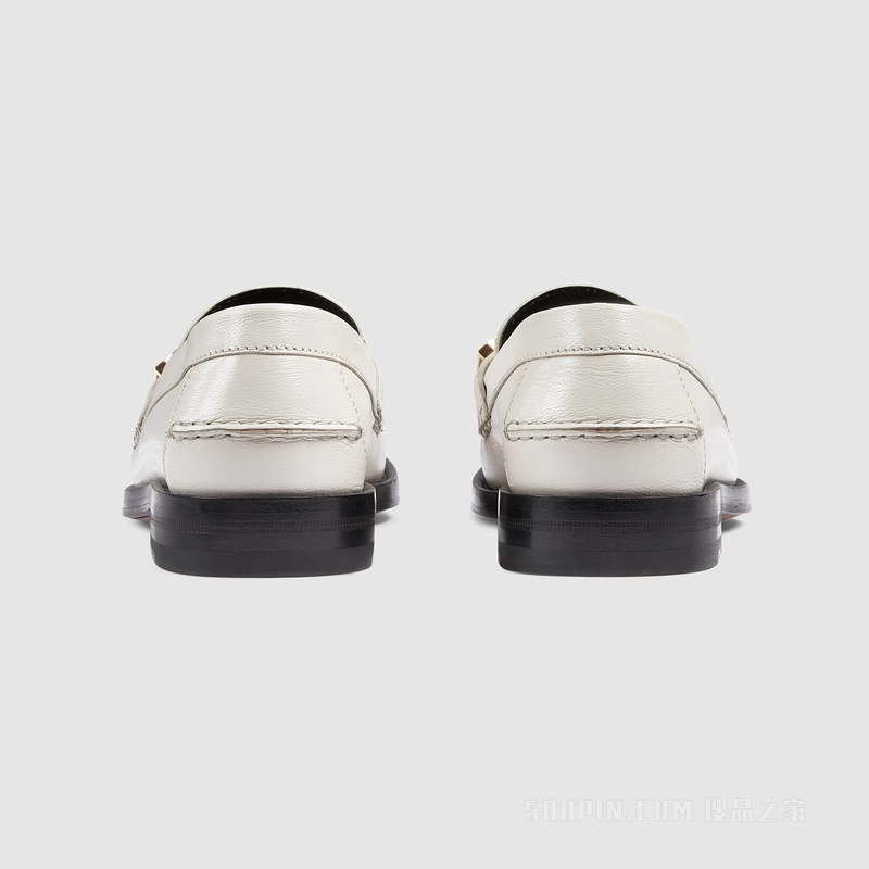 Gucci女士乐福鞋 白色皮革