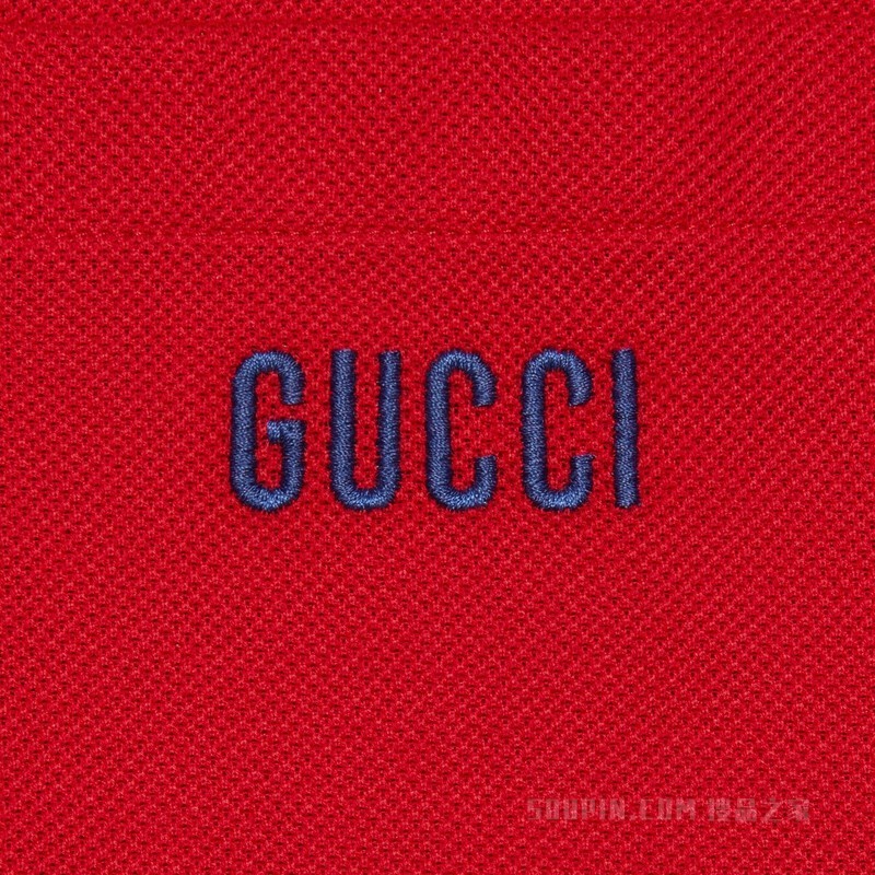 珠地棉Polo衫 红色