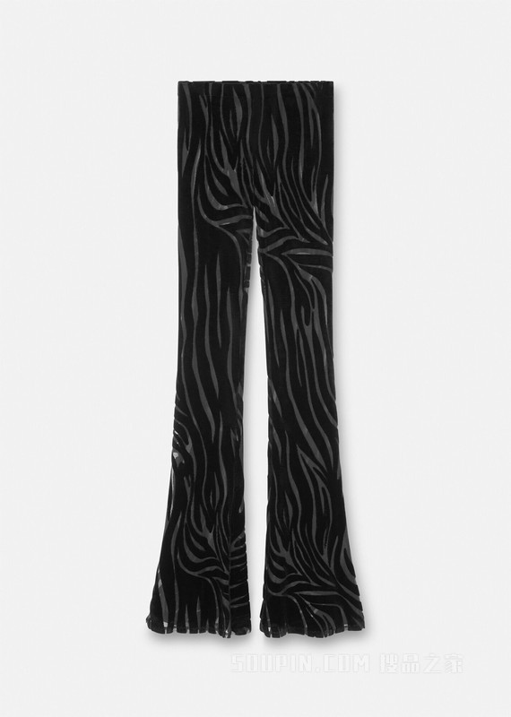 Zebra天鹅绒长裤