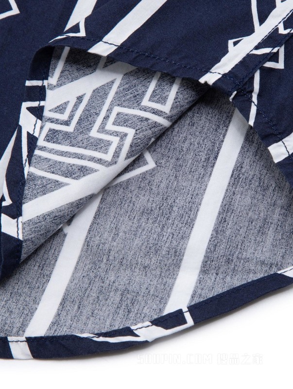 23新款春季男装纯棉府绸时尚条纹满印长袖衬衫MW0MW30914