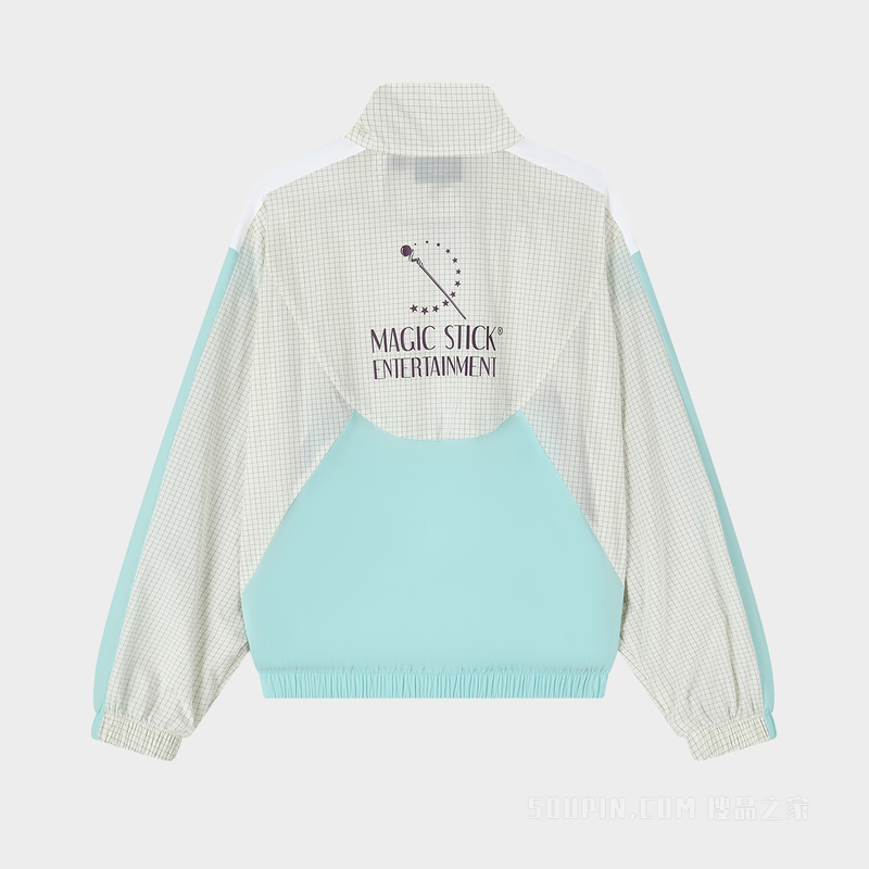 FILA X MAGIC STICK女子时尚休闲撞色拼接立领梭织外套