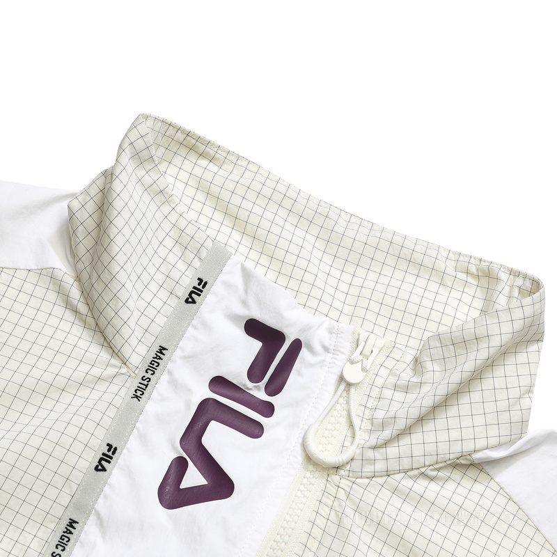 FILA X MAGIC STICK女子时尚休闲撞色拼接立领梭织外套