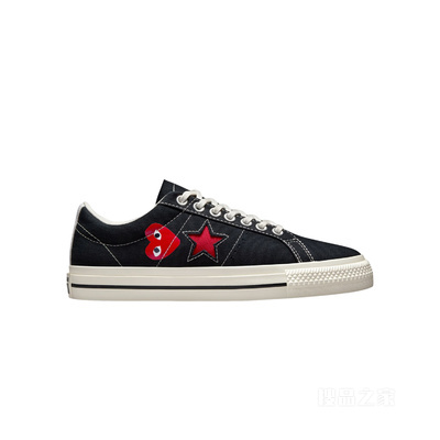 【男女同款】Converse x Comme des Garçons PLAY One Star 中性 黑色