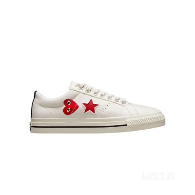 【男女同款】Converse x Comme des Garçons PLAY One Star 中性 白色