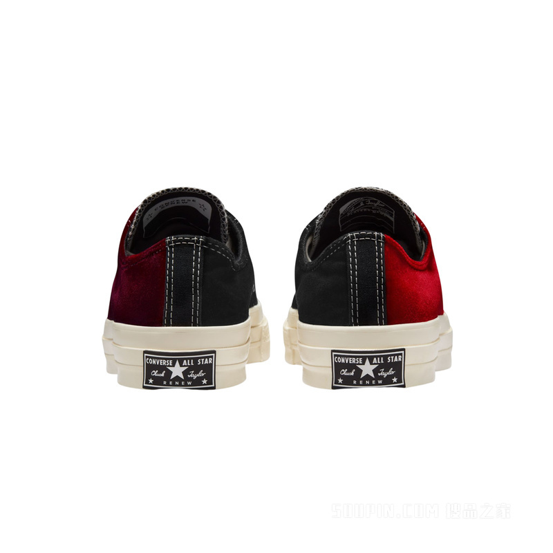 【男女同款】Beyond Retro Velvet X Chuck 70休闲鞋 中性 黑色