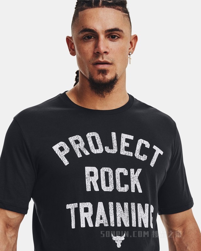 男士Project Rock强森训练短袖T恤