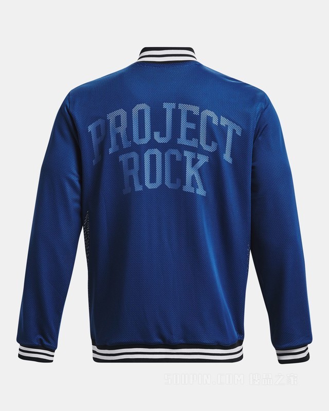 男士Project Rock强森网眼棒球夹克
