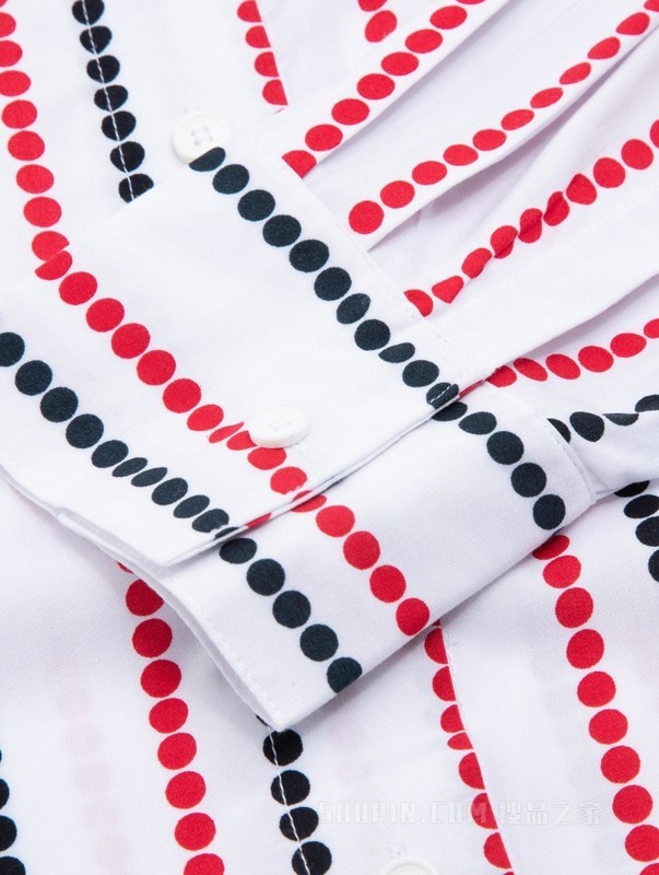 【Adaptive系列】23新款春季女装波点线条宽松衬衫76J4077