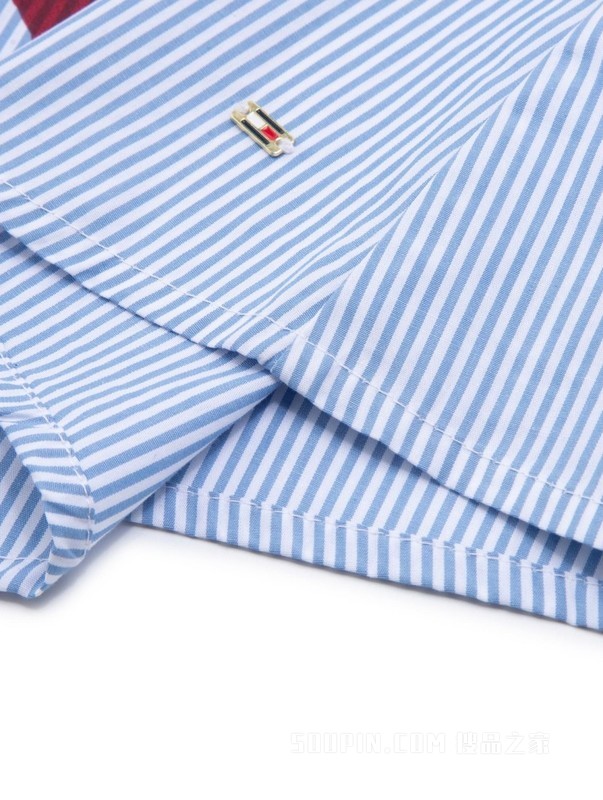 【Adaptive系列】23新款春夏女装纯棉系带印花衬衫裙76J4041