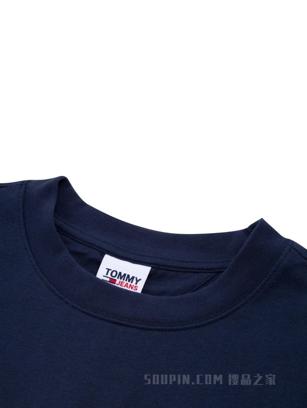 23新款春夏女装纯棉潮流徽章印花圆领宽松连衣裙DW0DW15568