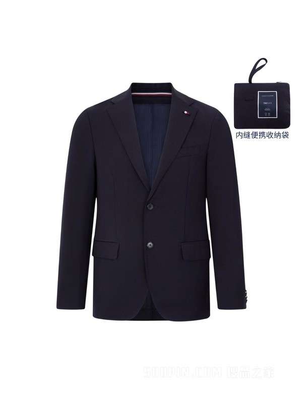 23新款早春男装羊毛混纺商务休闲修身西服外套THG5959424