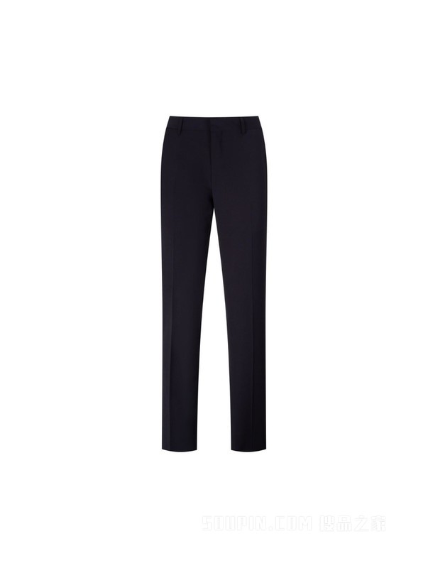 23新款早春男装羊毛混纺一字袋暗襟修身西装裤THG7527424