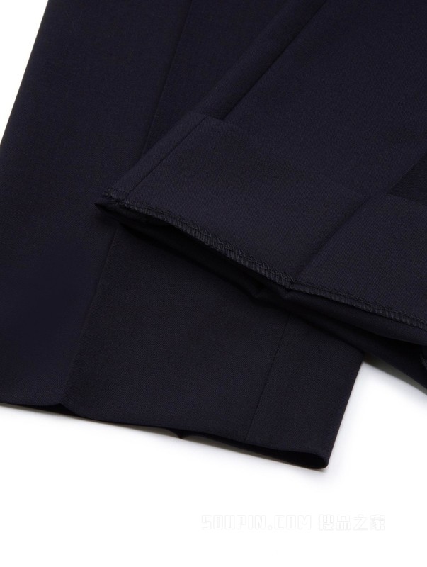 23新款早春男装羊毛混纺一字袋暗襟修身西装裤THG7527424