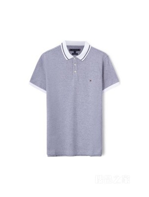 23新款春夏男装纯棉简约绣标撞色翻领修身短袖POLO衫30780