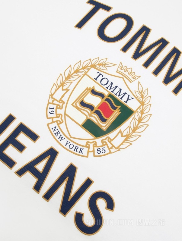 23新款春夏女装纯棉潮流徽章印花圆领宽松连衣裙DW0DW15568