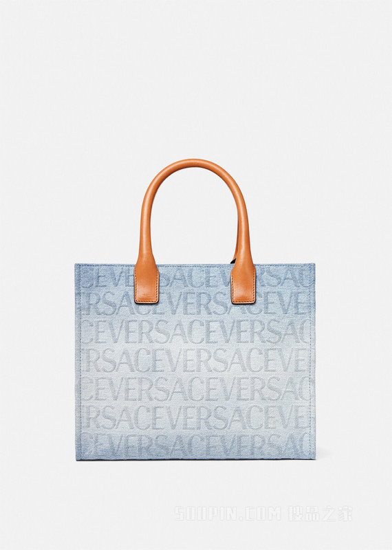 Versace Allover丹宁托特包