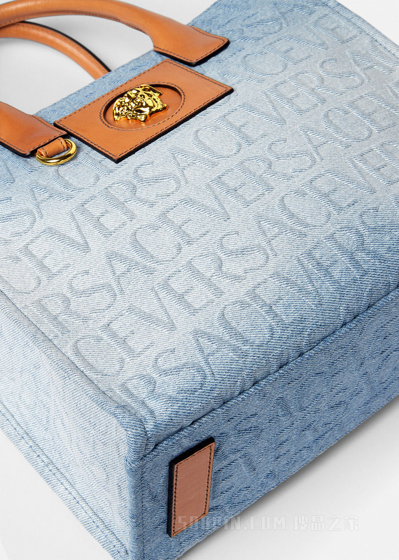 Versace Allover丹宁托特包